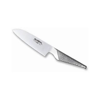 Global GS35 Coltello Santoku con lama liscia