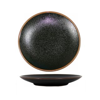 Tenmoku black Piatto tondo cm22 