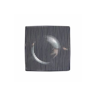 piatto quadrato in ceramica giapponese striped