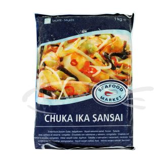 Chuka ika sansai Insalata di calamari e sesamo 